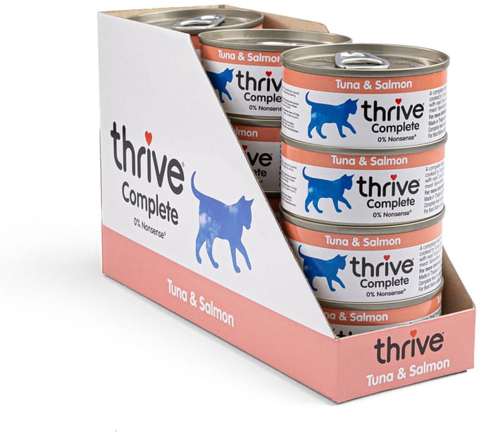 Thrive Complete Kattenvoer - Tuna & Salmon - 12 x 75 g