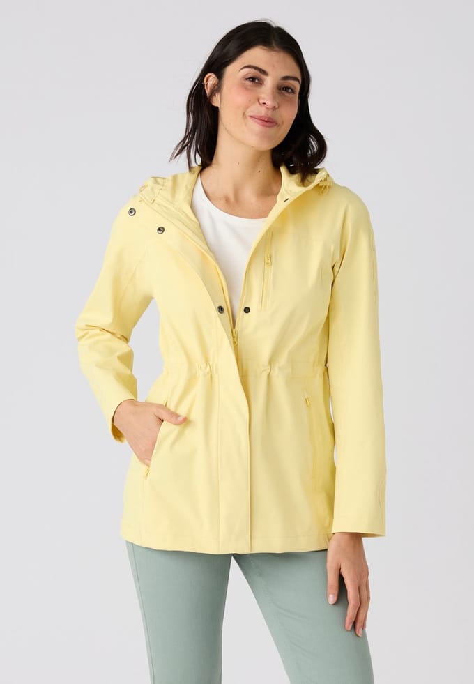 Damart - Korte parka RainProtect by Damart - Dames - Geel - 46-48 (L)
