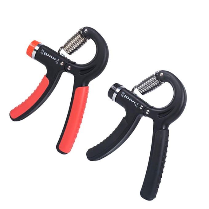2 STUKS Verstelbare Zware Knijper Spier Pols Revalidatie Training Expander Vingerknijpers black
