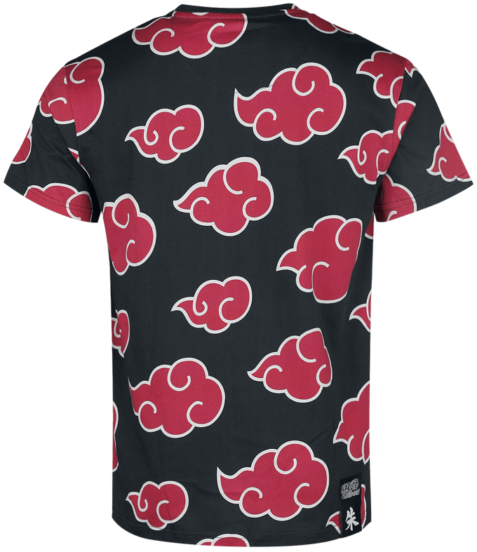 Naruto - Anime T-shirt - Shippuden - Itachi Clouds - L - voor Mannen - meerkleurig