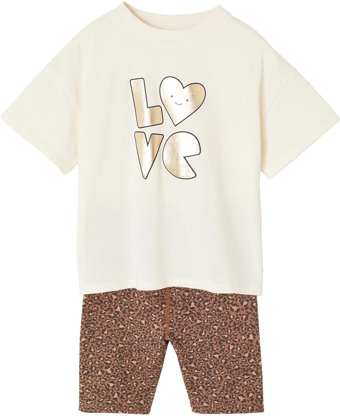 Vertbaudet Set meisjes t-shirt en short