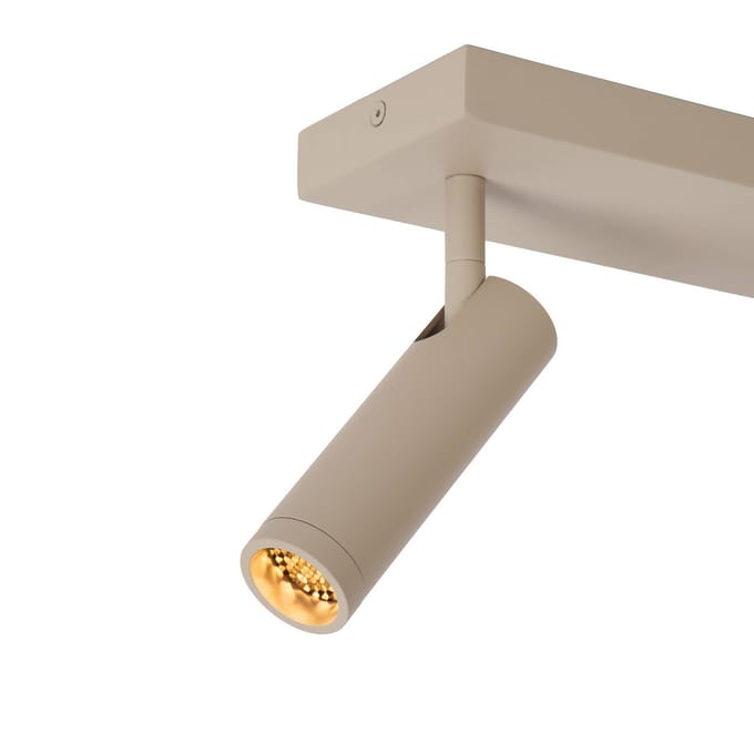 Lucide GRADO - Plafondspot (Plafondlamp) - 2xGU10 (MR11) - Taupe