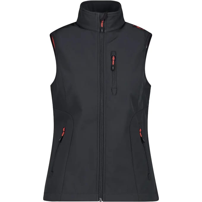 Dames softshell mouwloos jack CMP