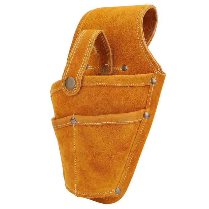 Elektrisch Gereedschap Taille Tas Draagbaar Multifunctioneel Geel Rundleder Opberg Toolkit orange