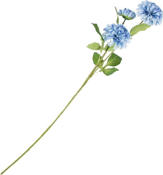 HomeBound by KY | Kunstbloem dahlia 75cm blauw - 75CM | kunstbloem | kunstbloem dahlia
