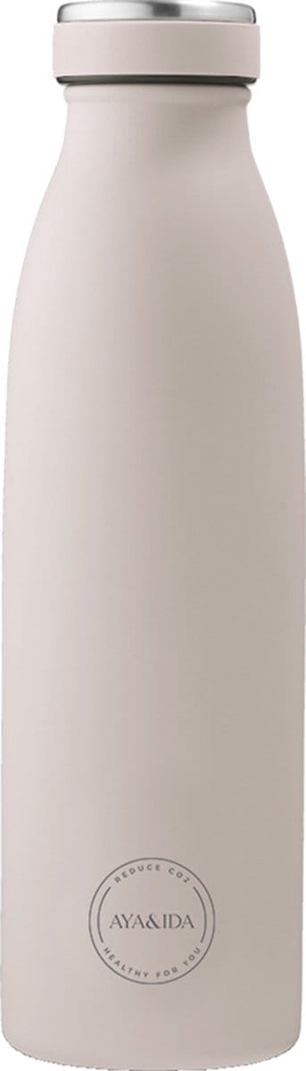 AYA & IDA - Drinking Bottle - Thermosfles - waterfles - 500ml - SOFT ROSE