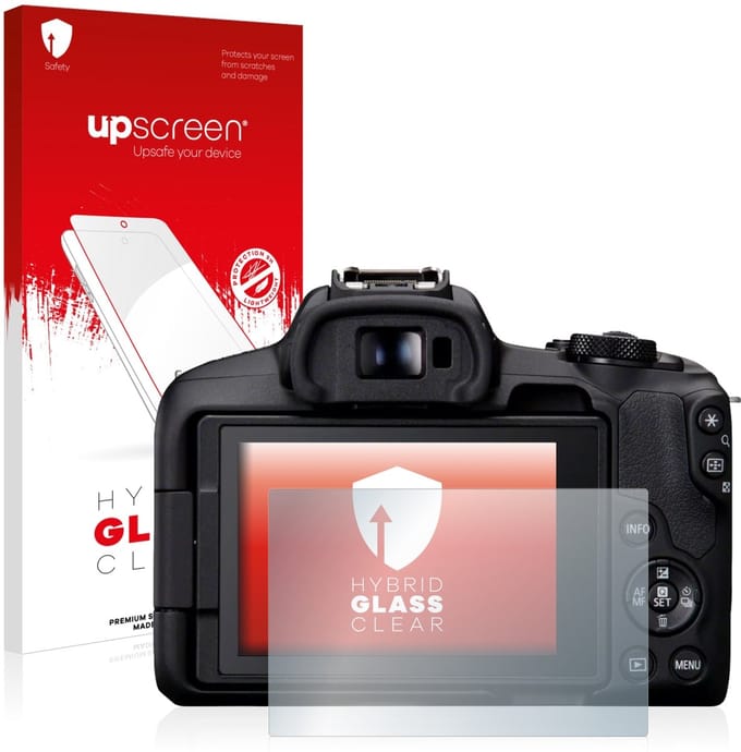 upscreen - Screenprotector voor Canon EOS R50 - Folie Beschermfolie Beschermglas transparant