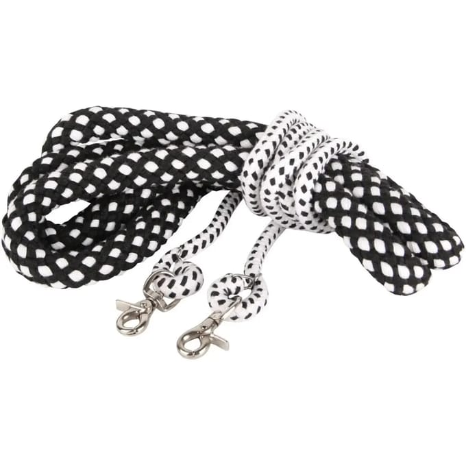 Harry's Horse Longeerhulp Soft Zwart-wit - l