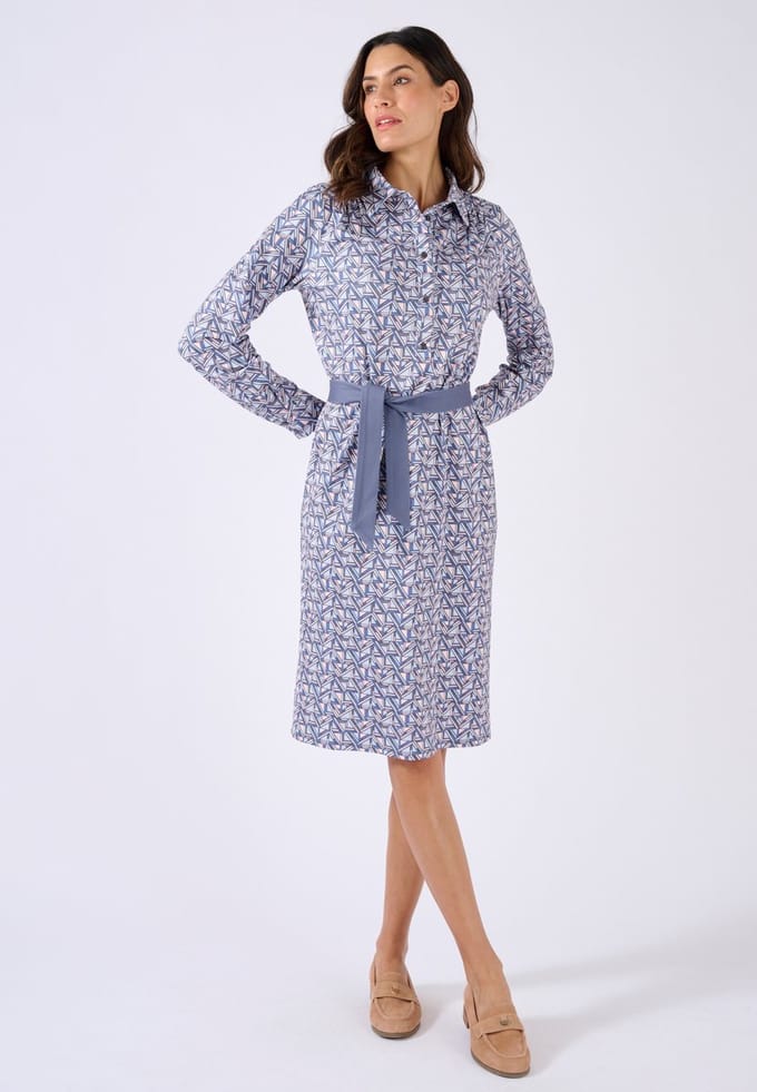 Damart - Jurk tricot warm - Dames - Blauw - S