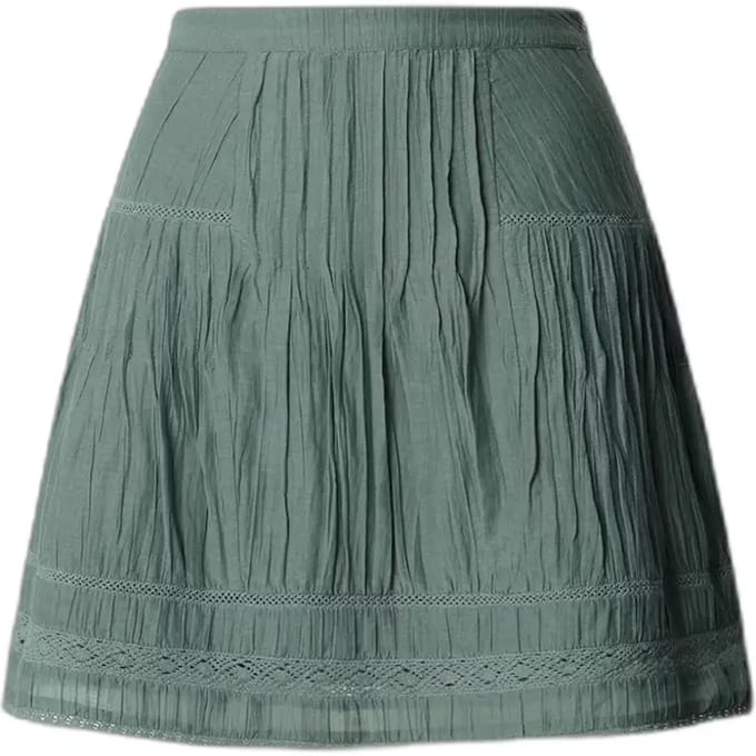 Mini-rok van katoen-viscosemix model 'DEBORAH'