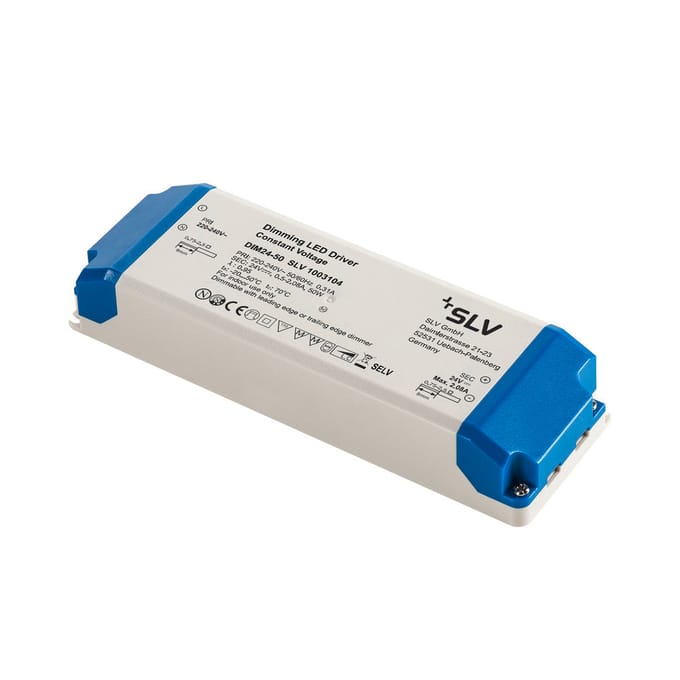 SLV 1003104 LED-transformator 50 W 24 V Dimbaar 1 stuk(s)