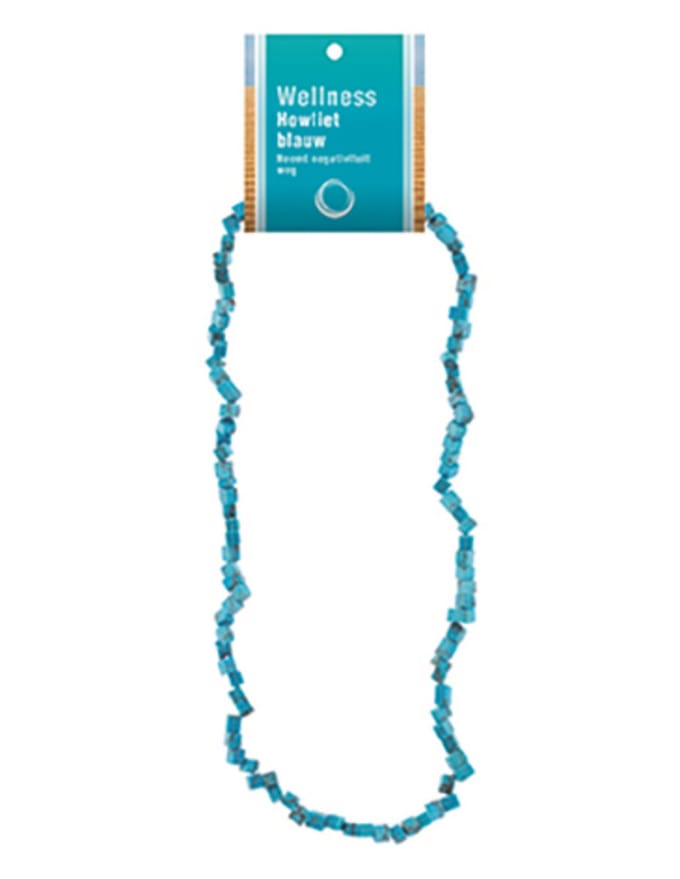 Howliet blauw splitketting + kaart (gekleurd)
