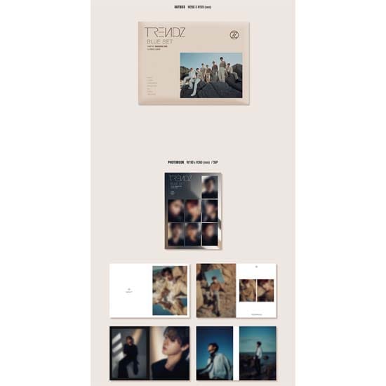 TRENDZ 1e Single Album 'BLUE SET Chapter. ONBEKENDE CODE' beige