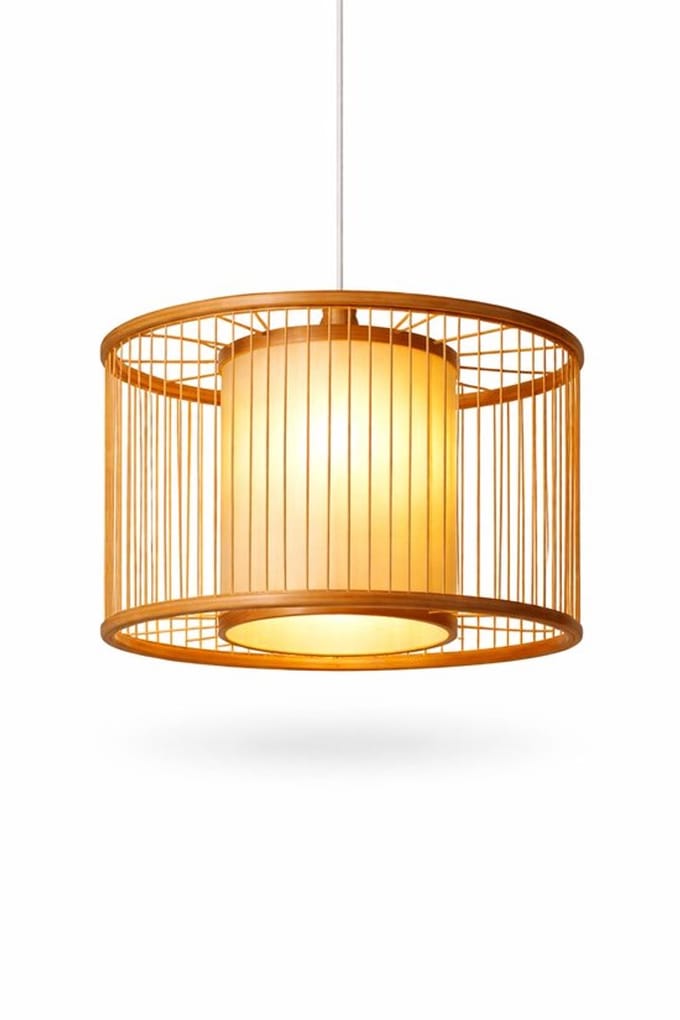 Bamboe Hanglamp – Japandi – Licht naturel – Handgemaakt – Ø30 & Ø40 cm – M- E27