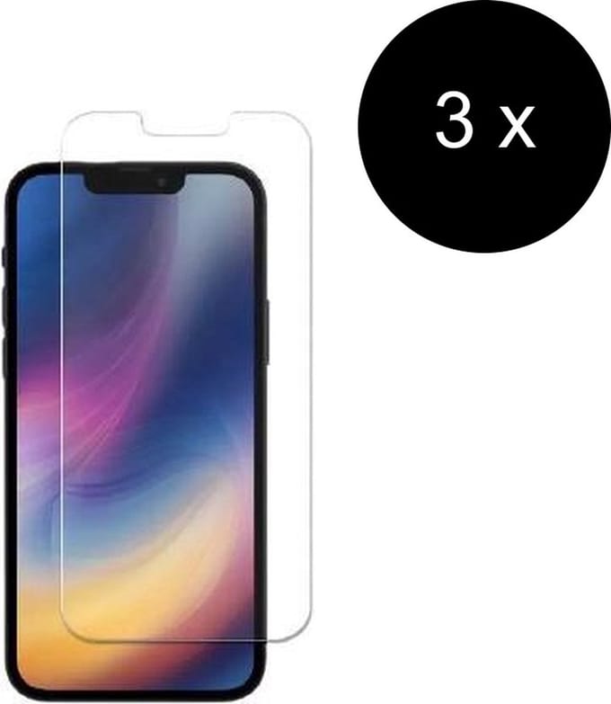 Cicon Screenprotector voor iPhone 13 en iPhone 13 Pro 3 pack - screenprotector glas - iPhone 13 screen protector - tempered glass - glazen screenprotector iPhone 13 Pro 3 stuks