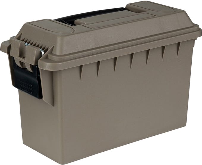 Fosco industries outdoor/tuin opberg box - waterdicht - dark earth- 7 liter- 29 x 13 x 18 cm- kunststof