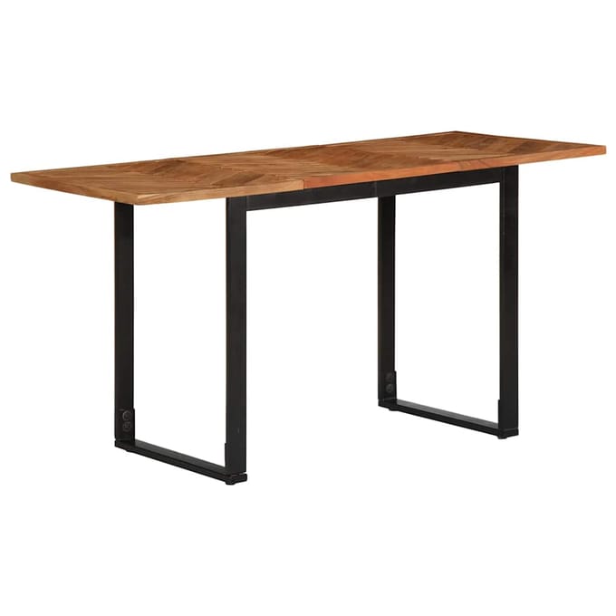 vidaXL - Eettafel - 140x70x75 - cm - massief - acaciahout