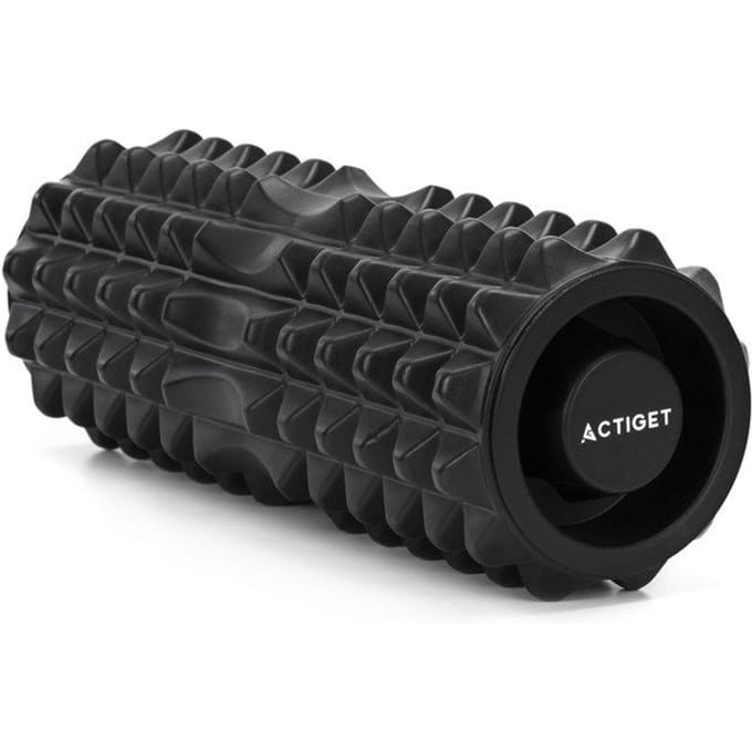 Actiget® Foamroller | Foam Roller | Medium Hardheid | Triggerpoints | 33 cm | Zwart