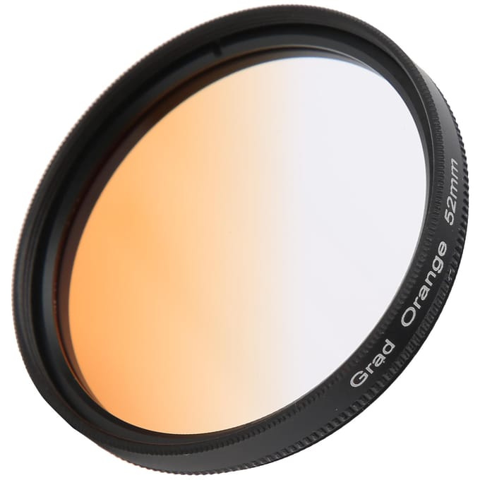 Junestar 52mm Lens Gradiëntfilter voor Canon Nikon Sony Olympus Fuji Camera FilterGradiënt 52mm oranje