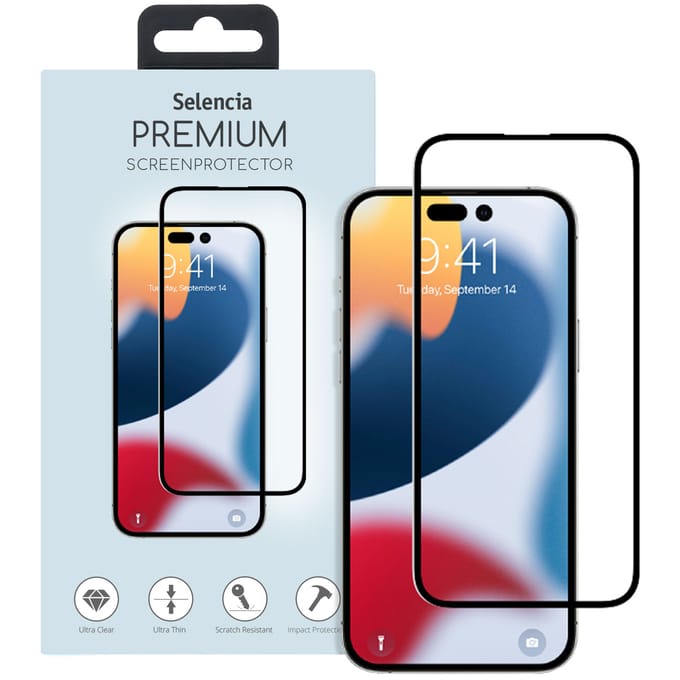 Selencia Screen Protector - Geschikt voor Apple iPhone 14 Pro Max - Gehard Glas Premium Screenprotector