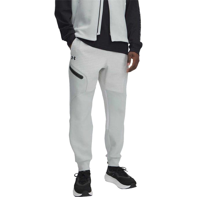 Under Armour Heren Unstoppable joggingbroek met structuur en slank model (Groen)