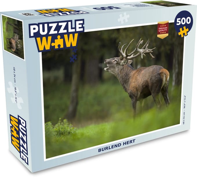 Puzzel Eland - Bos - Portret - Legpuzzel - Puzzel 500 stukjes