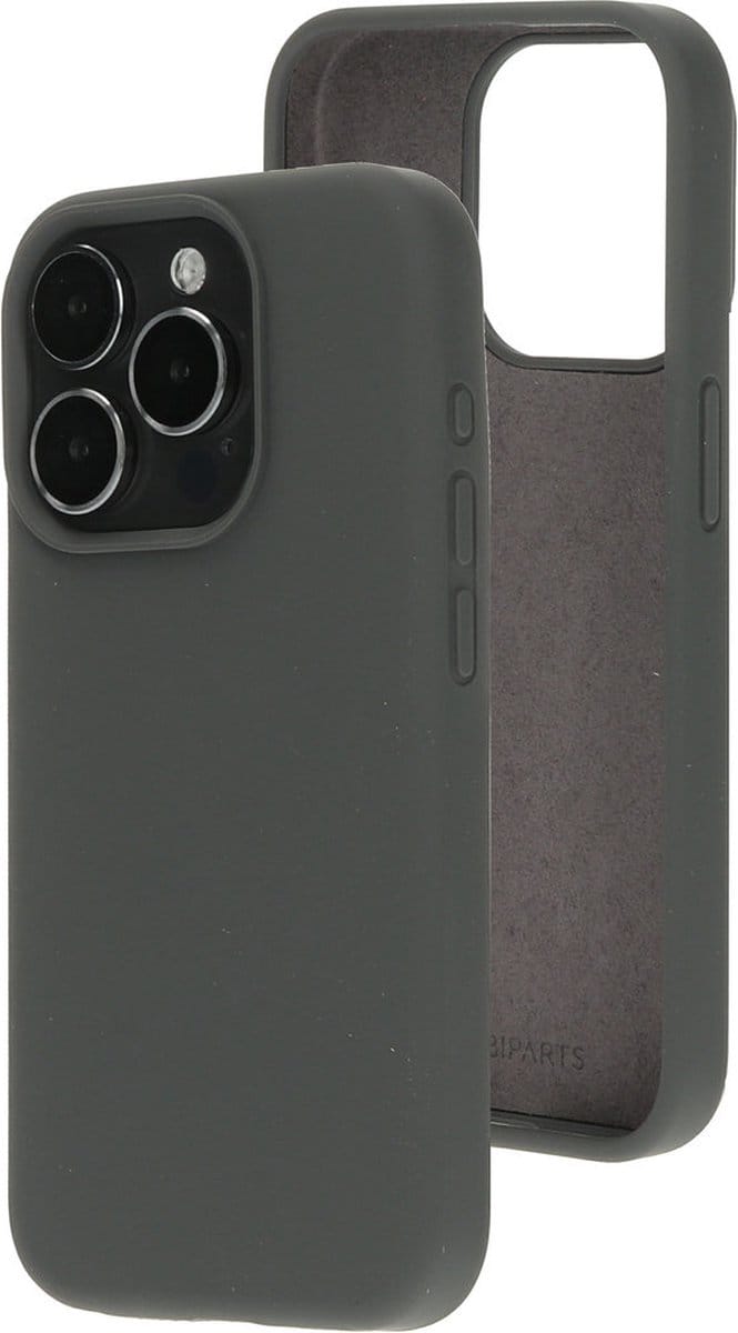 Mobiparts hoesje geschikt voor de Apple iPhone 15 Pro - Siliconen - Grijs