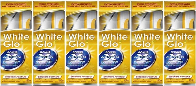 White Glo Smokers Formula Whitening-tandpasta (100 ml) - Verpakking van 6