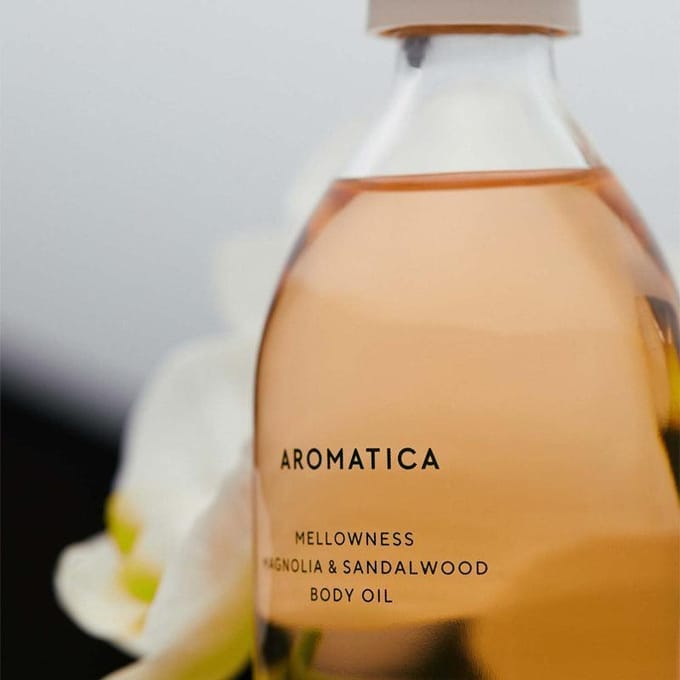 [AROMATICA] Mellowness Body Oil Magnolia & Sandelhout 100ml beige