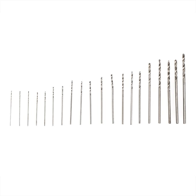 20-delige Mini HSS Boor Twist Snelstaal Kleine Set Voor Houtboren in Koffer