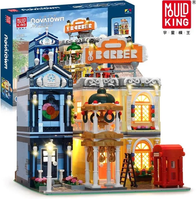 Mould king 16031 Barber shop