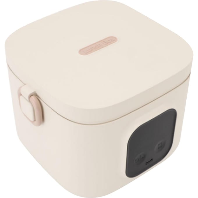 Boîte à lunch électrique Chauffage alimentaire 500 ml Acier inoxydable 304 Température réglable Rechargeable L white
