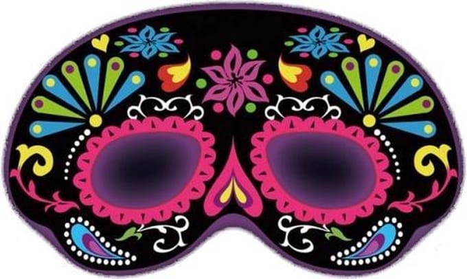 Amscan Masker Glow In The Dark Sierlijk