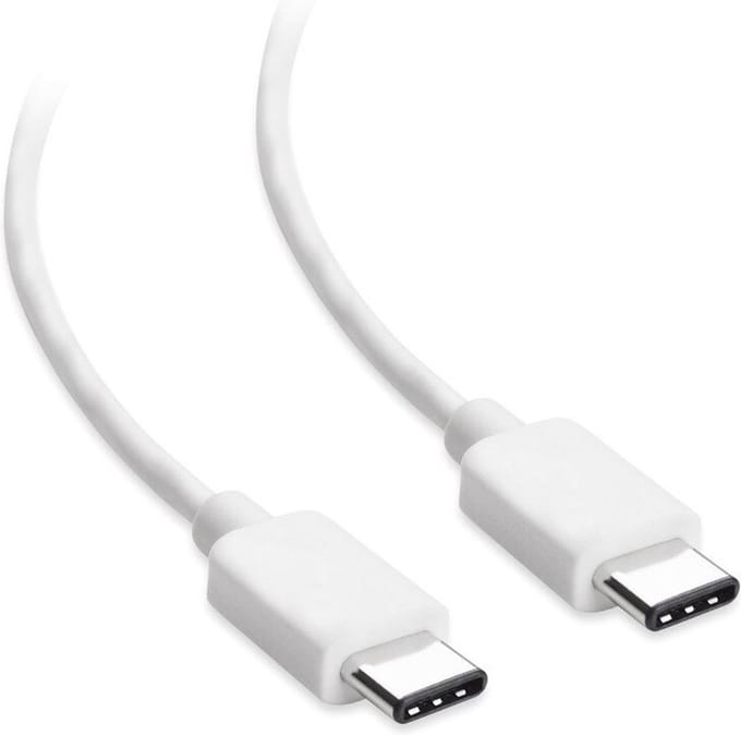 USB-C naar USB-C kabel - USB2.0 - tot 60W / wit - 1 meter
