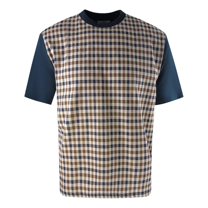 Aquascutum Iconic Front Marineblauw T-shirt