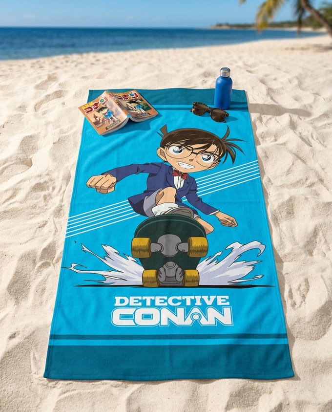 Detectuve Conan Strandlaken 70 x 140 cm - Polyester
