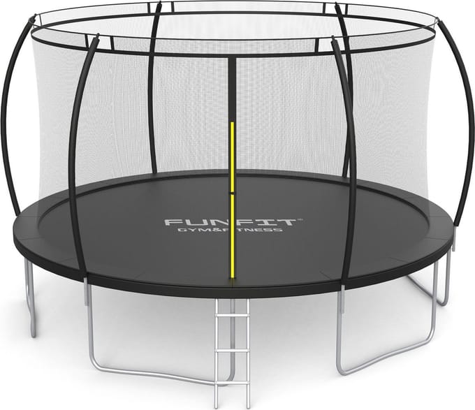 Trampoline met net - 490 cm - 16 FT - zwart - tot 150 kg