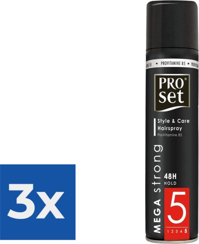 Proset Hairspray Mega Strong - Voordeelverpakking 3 stuks