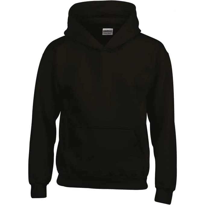 Gildan Heavy Blend™ Classic Fit Youth Hooded Sweatshirt GI18500B - Black - 7/8 years (M)