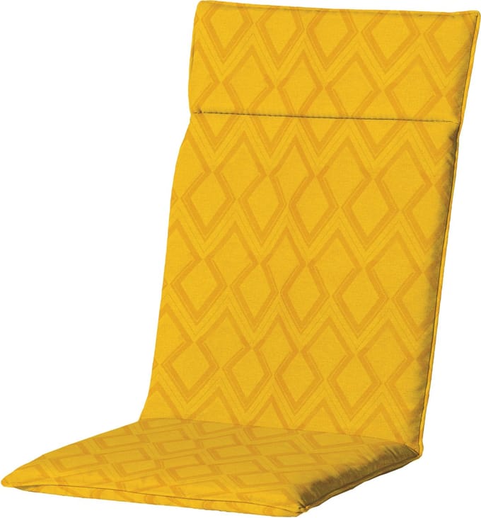 Madison - Tuinstoelkussen - 120cm x 50cm - Graphic Geel - Tuinkussen