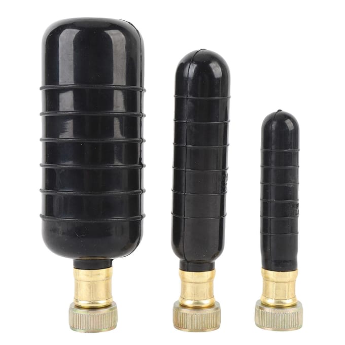 3 STUKS Afvoerpomp Kit Rubber Afvoerverstopping Ontstopper Reinigingspompen Geschikt voor 1 tot 6 Inch Afvoer black