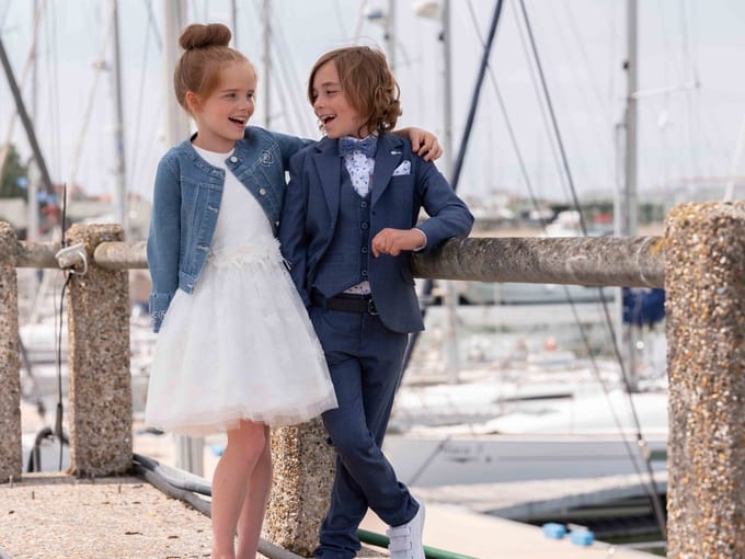 GYMP - Blauwe broek - Maat 134 - Jongens - Blue -