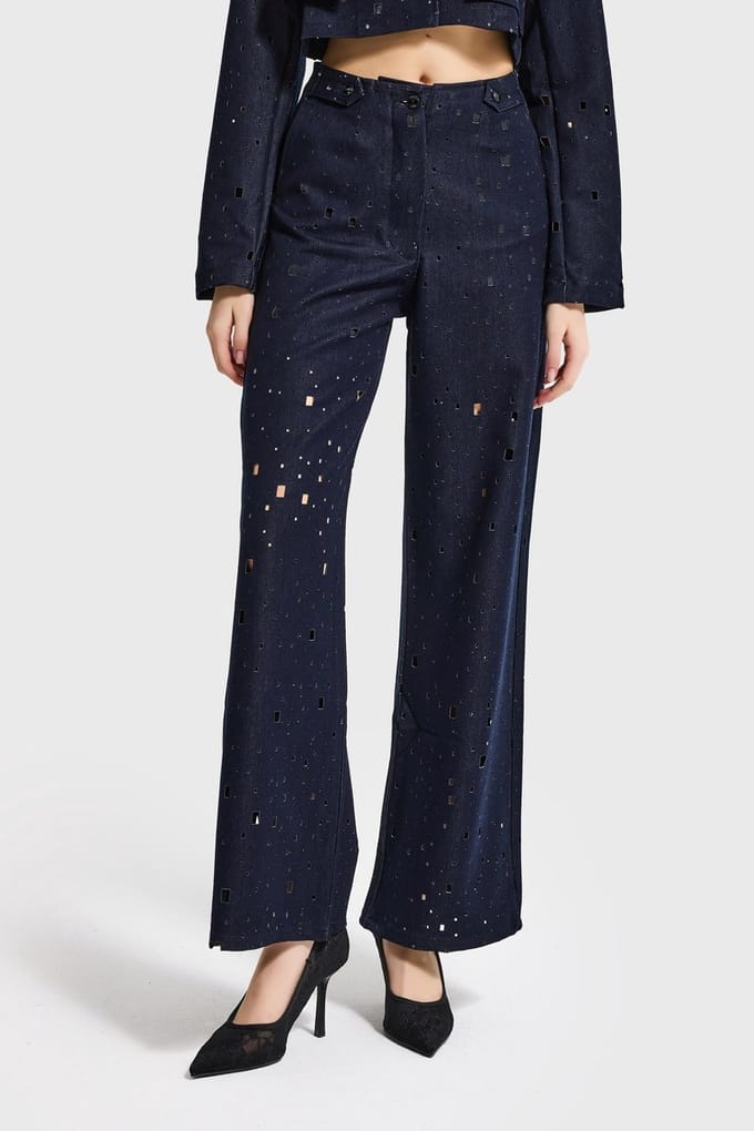 It's Basic - WIDE MID RISE JEANS