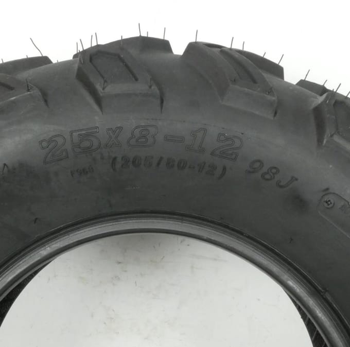 Pneu 25-8-12 Waygom pour Auto 056321 / 6 plis / 98J / River Neuf