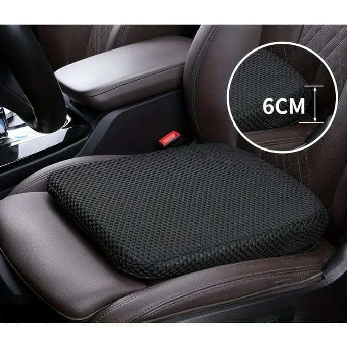 Auto Zitkussen - Autostoel kussen - Ergonomisch Zitkussen - Traagschuim zitkussen - Zwart
