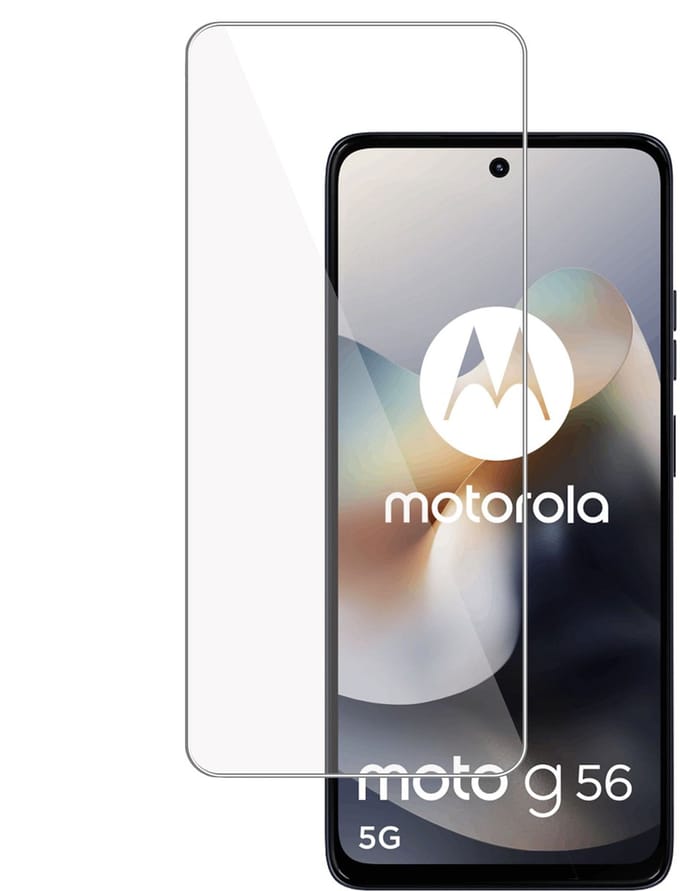 TechNow Screenprotector geschikt voor Motorola Moto G56 Screenprotector - Gehard Glas - Rounded - Proteqt+