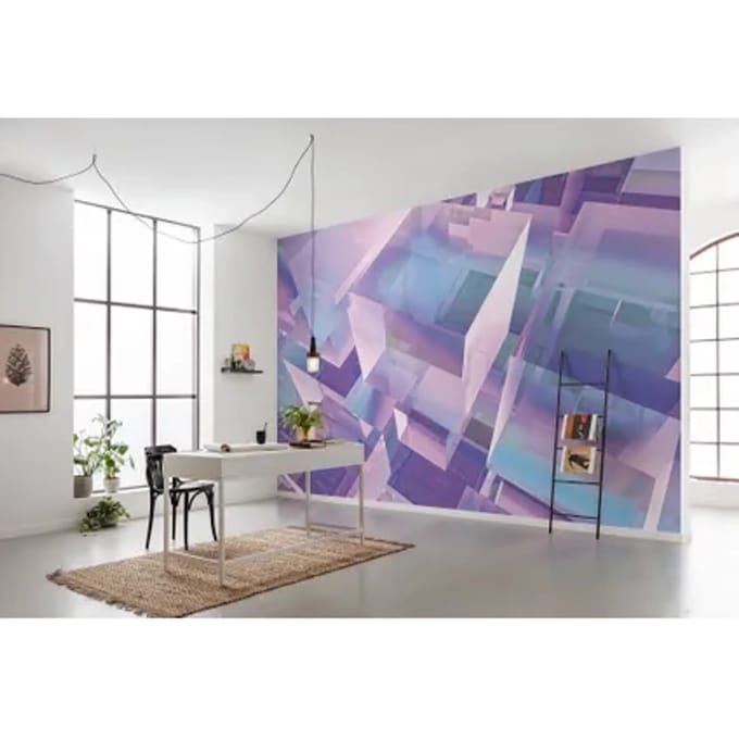 Fotobehang - Holographicubical 350x250cm - Vliesbehang