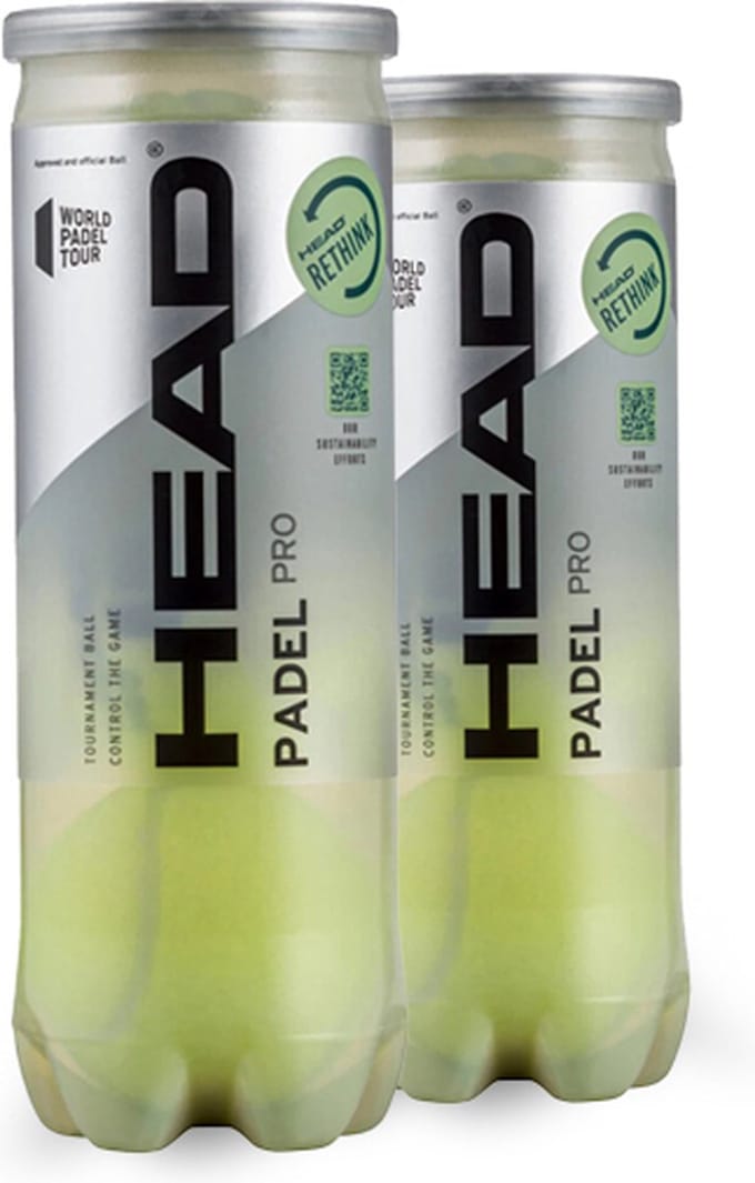 Head Pro Padel Ballen - Duo Pack (2 blikken à 3 ballen per stuk)