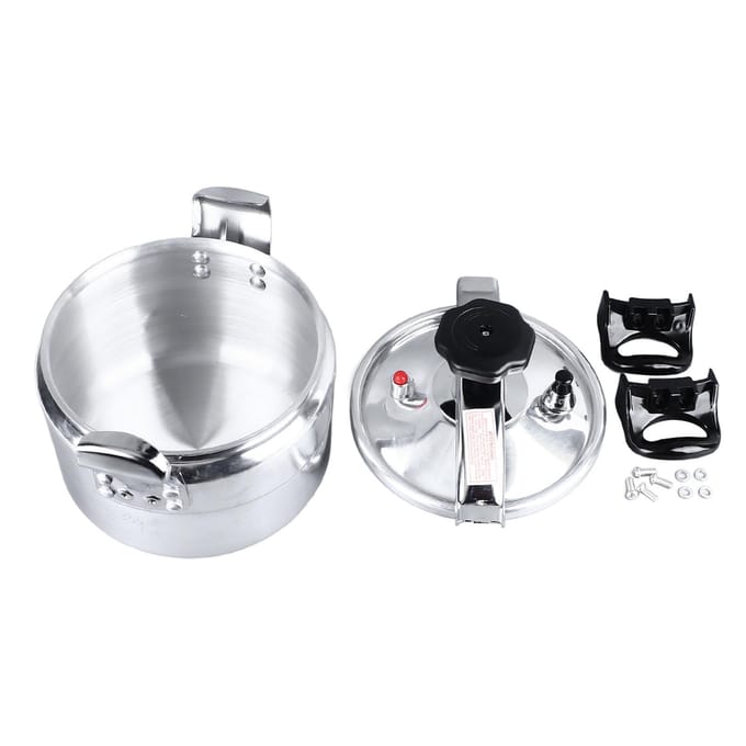 5L Hogedrukpan met Grote Capaciteit met Dubbel Handvat Explosieveilige Aluminiumlegering Hogedrukpan L gray