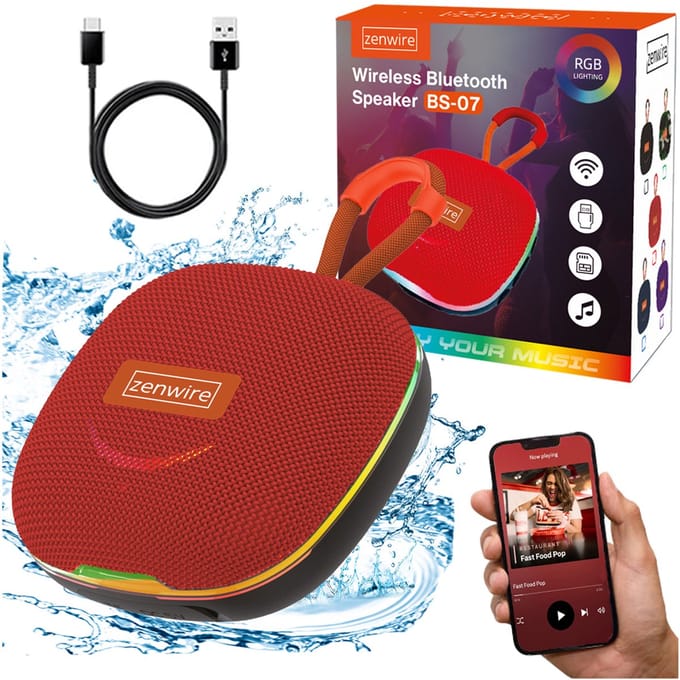 Zenwire BS-07 Draagbare Bluetooth Speaker - 13W Piek - FM - TWS